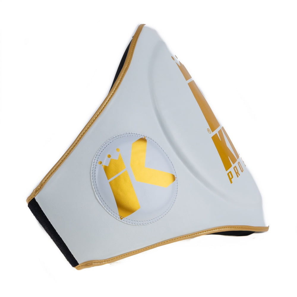 KING PRO BOXING BUIKBESCHERMER-WIT/GOUD