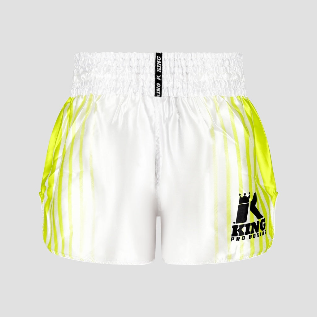 KING PRO KICKBOKS BROEKJE BLOODLINE 2 - WIT/GEEL