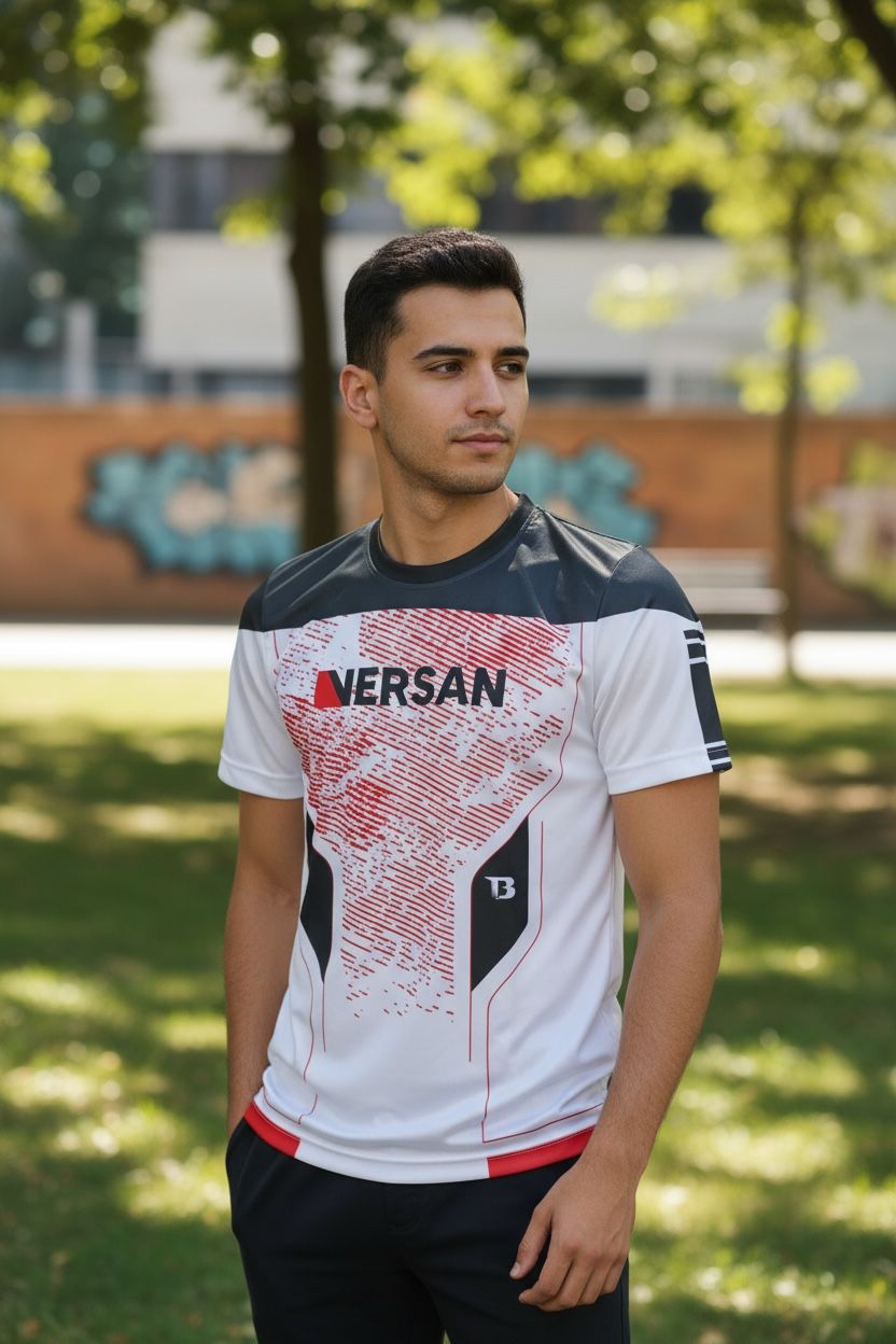 T-SHIRT BOOSTER x VERSAN - DELTA BLANC/NOIR