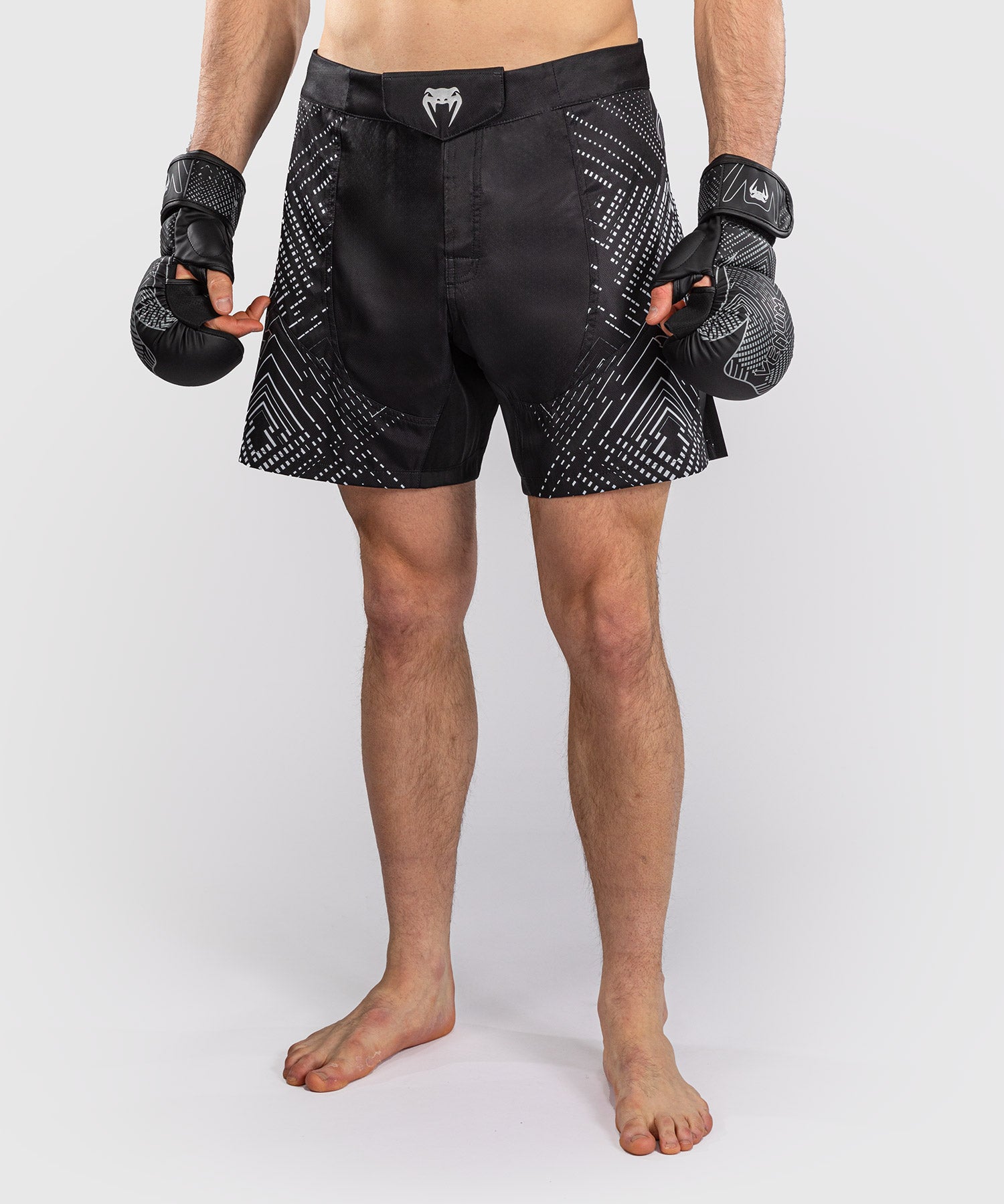 VENUM MIDNIGHT FURY FIGHT SHORTS ZWART/SILVER