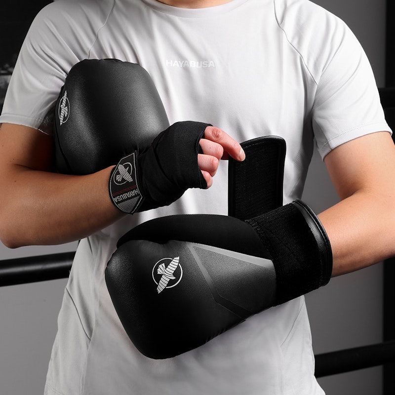 Gants de boxe Hayabusa E1 (Kick) noirs 