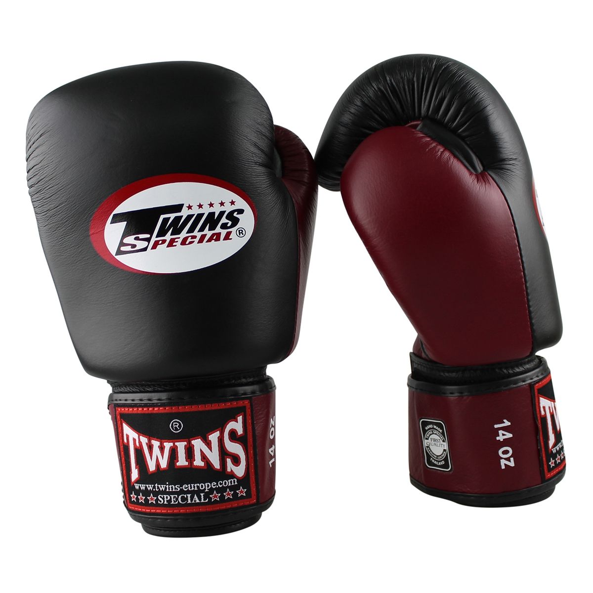 TWINS (KICK)BOXING GLOVES BGVL 3 - BLACK/BORDEAUX RED