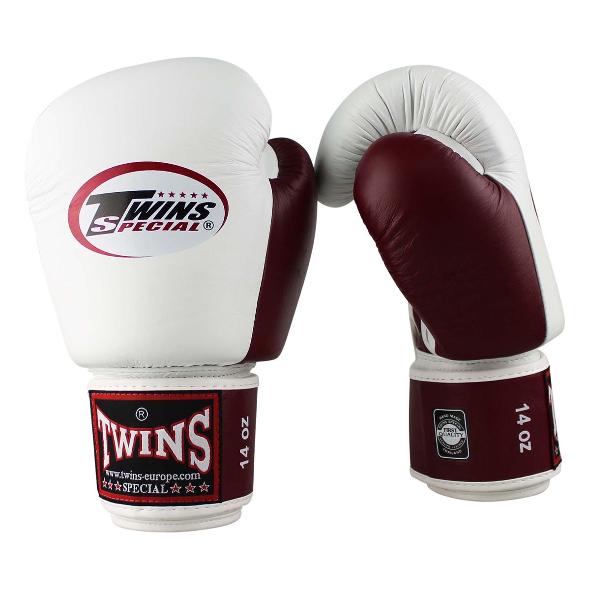 TWINS (KICK)BOXING GLOVES BGVL 3 - WHITE/BORDEAUX RED