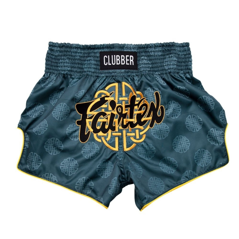 FAIRTEX MUAY THAI BROEKJE CLUBBER - BLAUW/GEEL