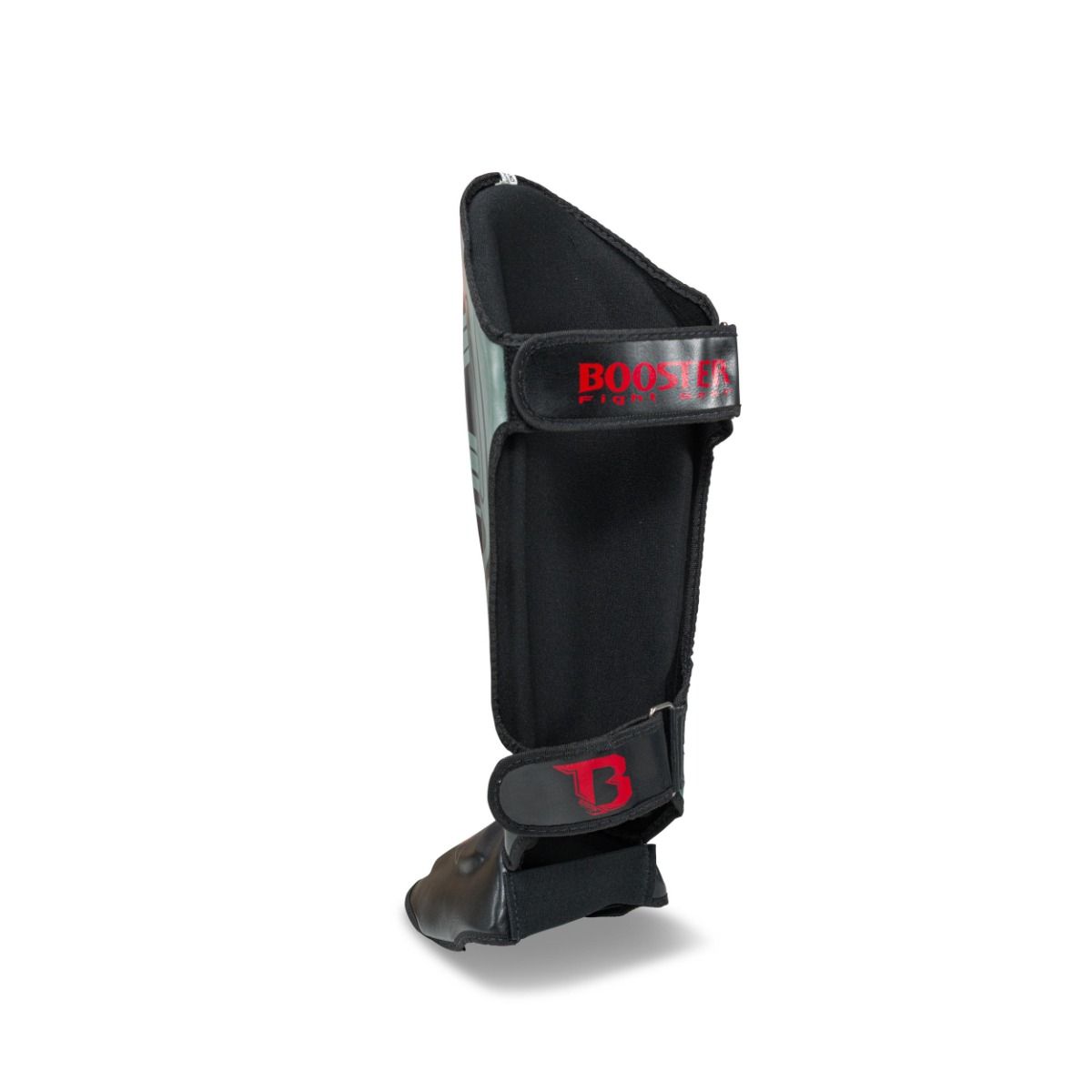 Protège-tibias de kickboxing Booster V10 - Noir/Gris