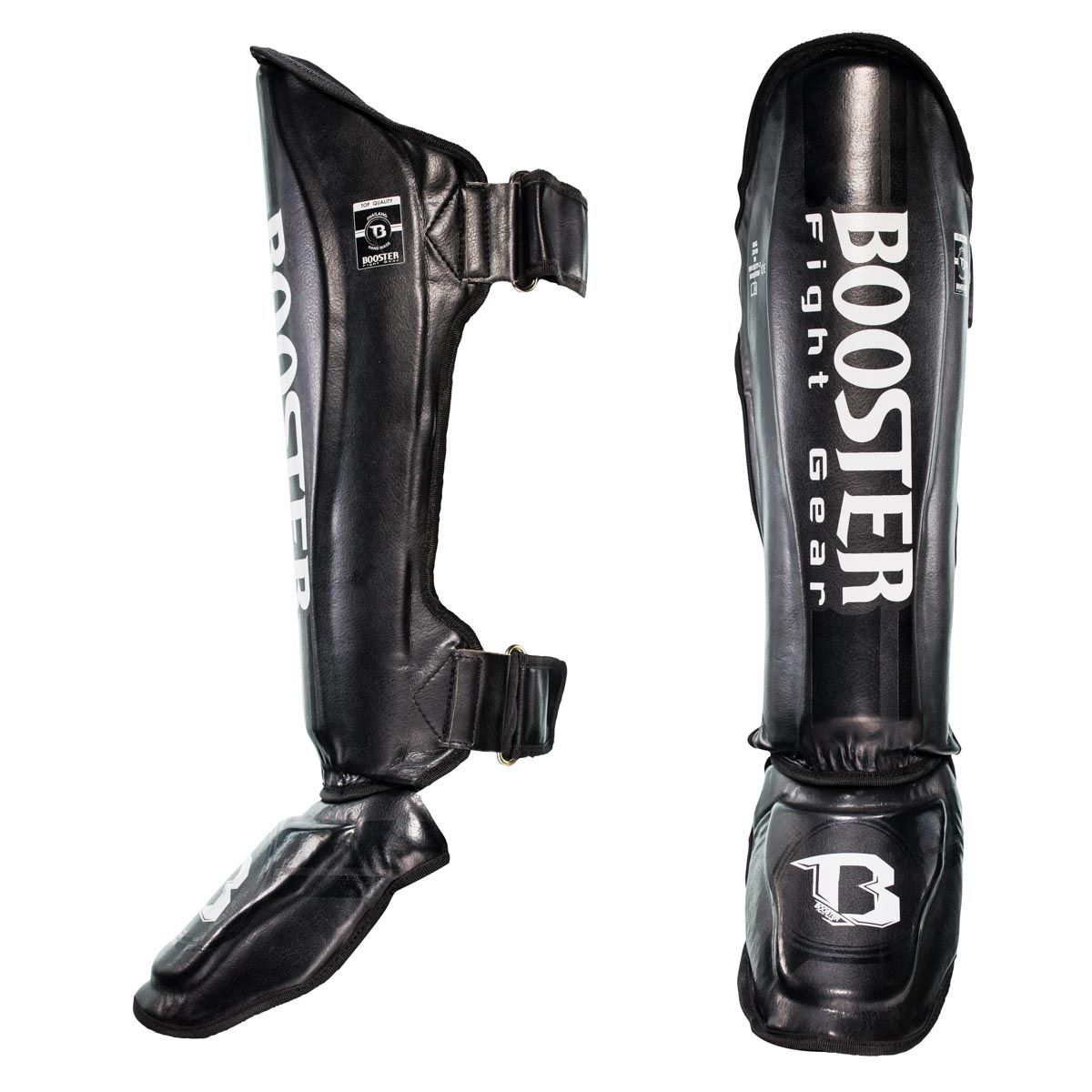 BOOSTER KICKBOXING SHIN GUARDS V3 - BLACK/WHITE