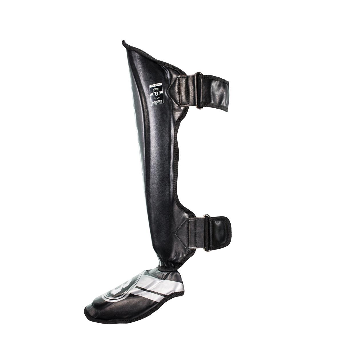 BOOSTER KICKBOXING SHIN GUARDS V3 - BLACK/SILVER