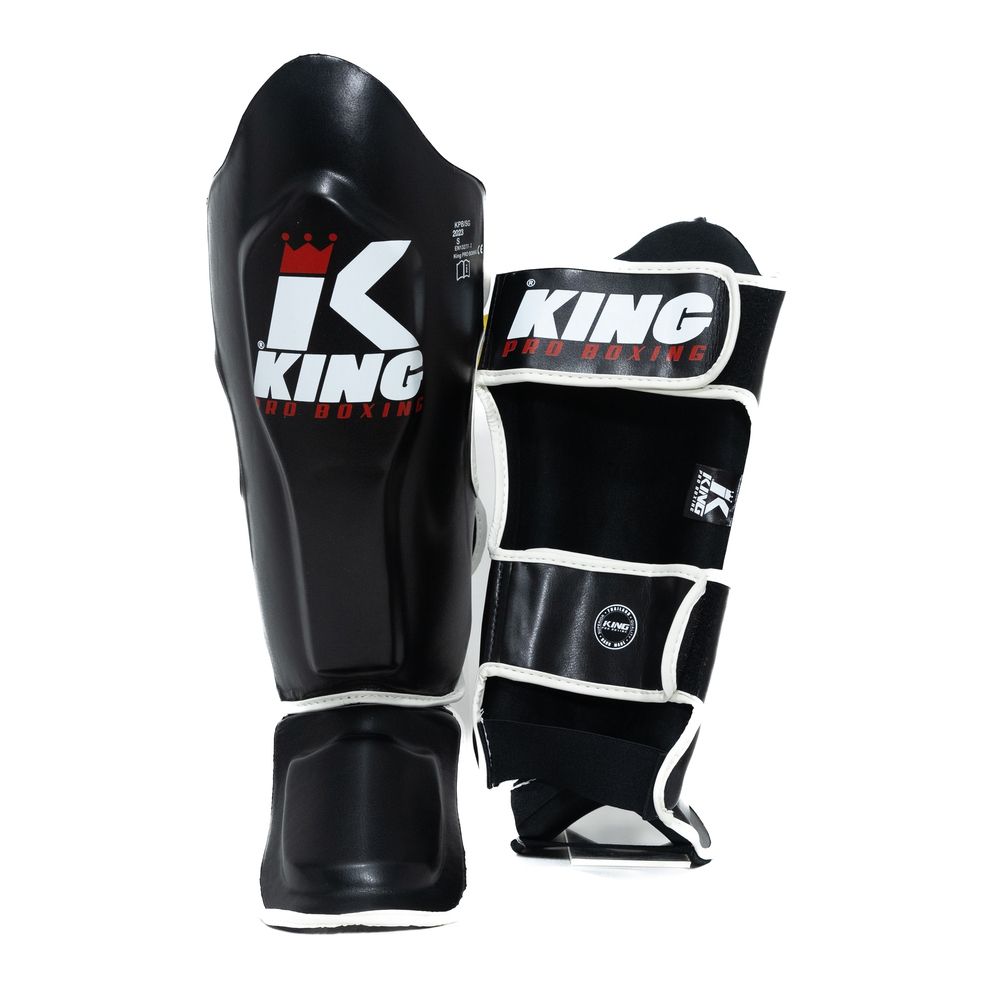 Protège-tibias KING KICKBOXING KPB - NOIR/BLANC