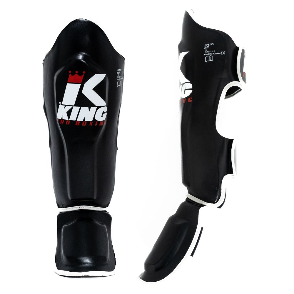Protège-tibias KING KICKBOXING KPB - NOIR/BLANC