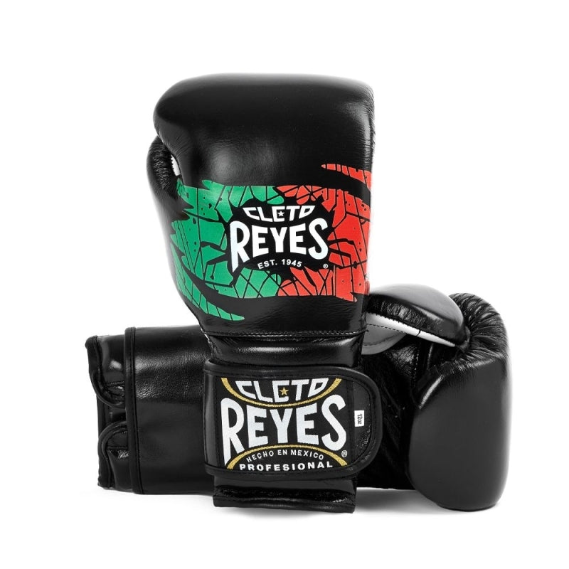 Gants de boxe Reyes – Drapeau mexicain noir