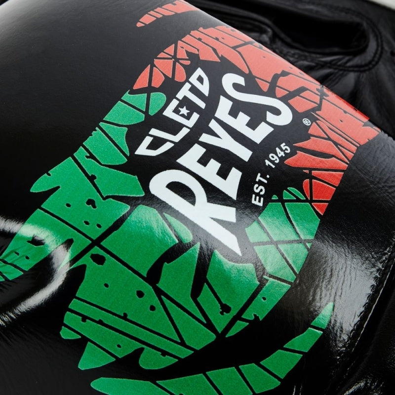 Gants de boxe Reyes – Drapeau mexicain noir
