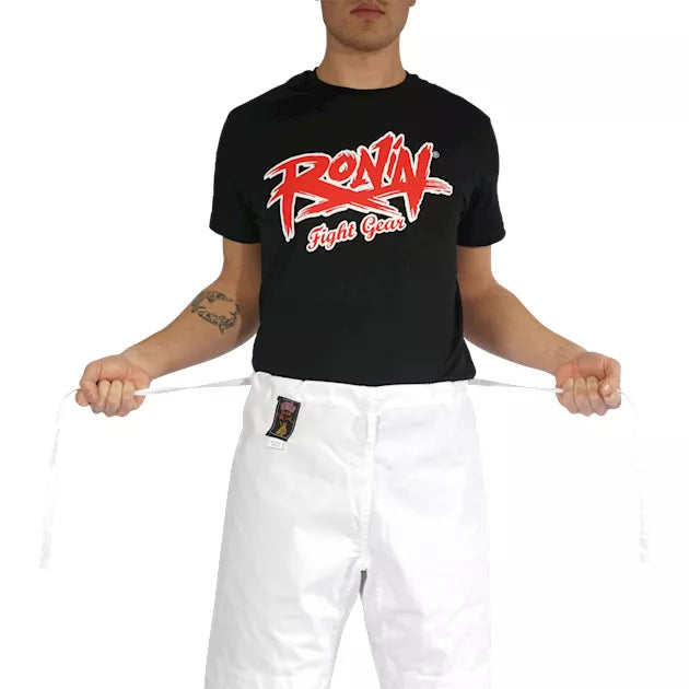 RONIN JUNIOR JUDO TROUSERS - WHITE