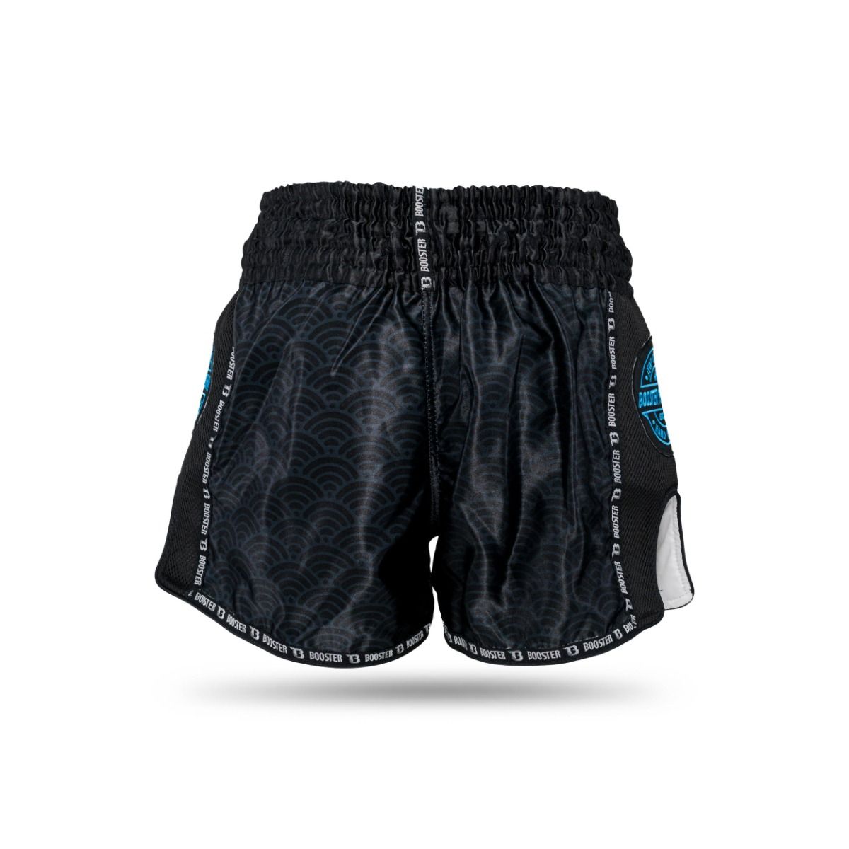 BOOSTER KICKBOXING SHORTS SLUGGER WAVE - BLACK/BLUE